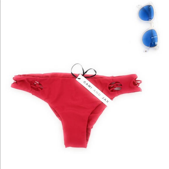 Cami and Jax Bikini 'Lucy' Pink Bottoms NEW Medium - Picture 1 of 5